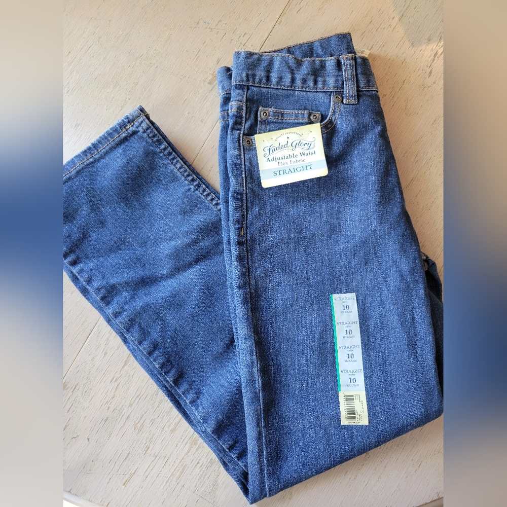 NWT Faded Glory Boys size 10 R Straight Jeans